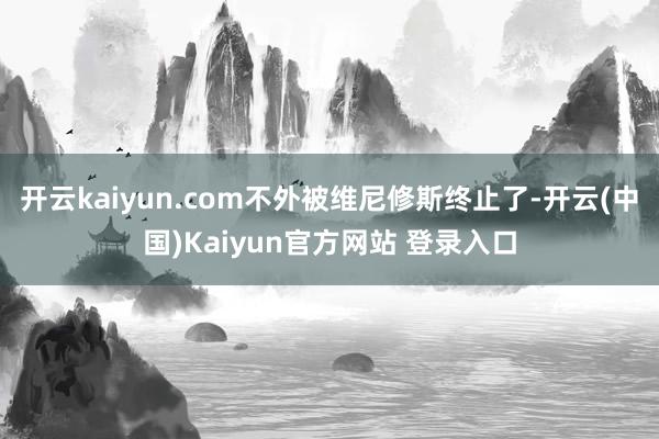 开云kaiyun.com不外被维尼修斯终止了-开云(中国)Kaiyun官方网站 登录入口