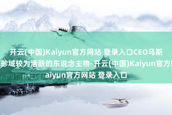 开云(中国)Kaiyun官方网站 登录入口CEO马斯克亦然在这一畛域较为活跃的东说念主物-开云(中国)Kaiyun官方网站 登录入口
